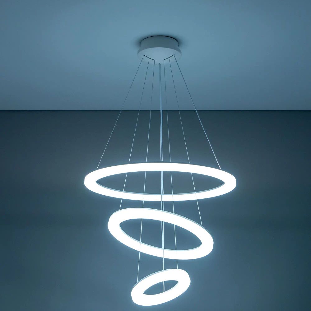 Citilux Электрон Смарт CL710A104S Умная люстра подвесная Белая