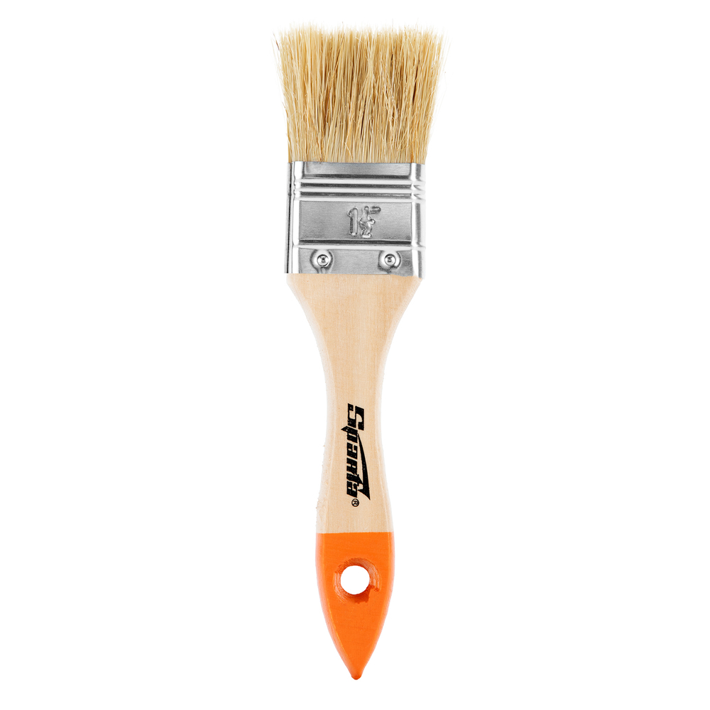 Набор кистей, 6 шт, плоские 3/4", 1", 1/5" круглые №1, №2, №4 Sparta