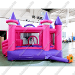 Детский надувной батут "Розовый замок"