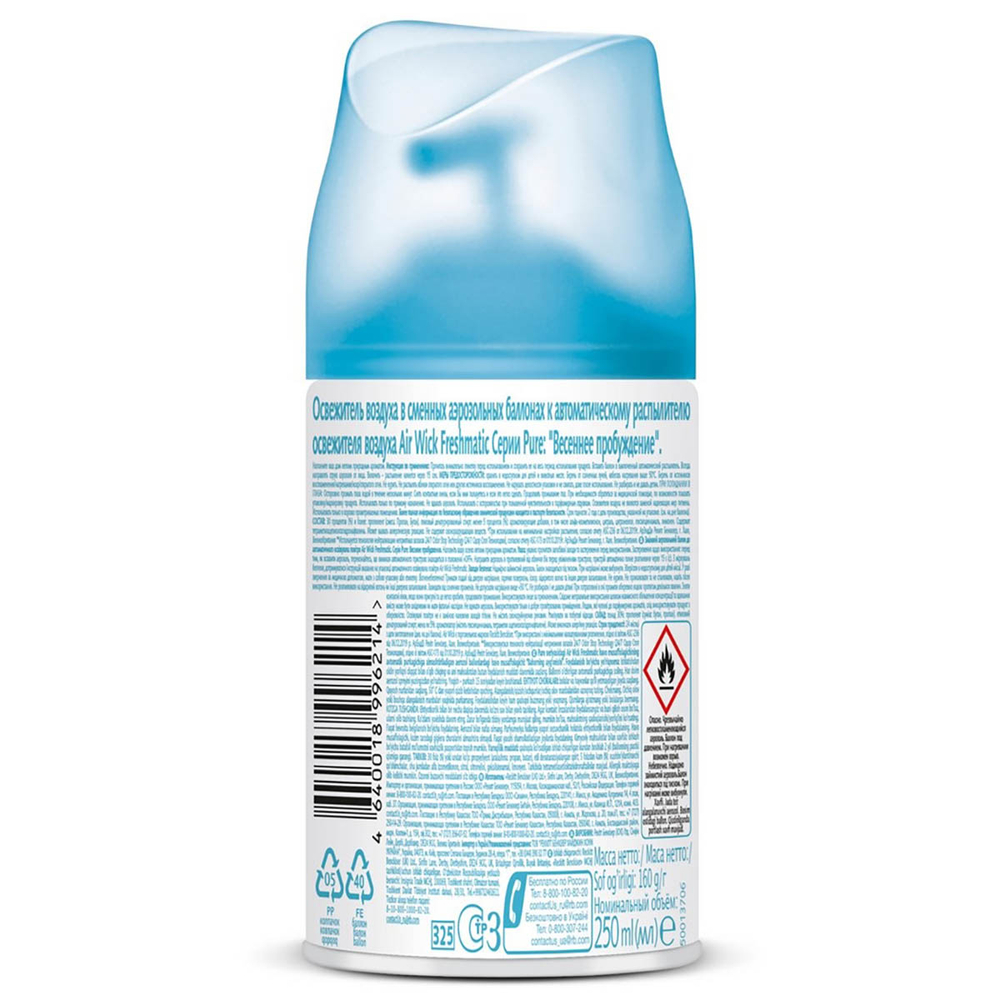 Освежитель воздуха Airwick Весеннее пробуждение 250 мл сменный баллон (новый распылитель)