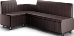 Кухонный уголок со спальным местом К022 кожзам pearl chestnut дерево