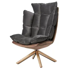 Кресло Hush с двусторонней подушкой, серое