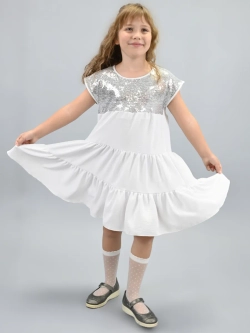 Платье нарядное для девочки с пайетками