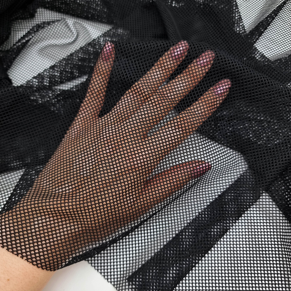 Сетка эластична ЧЕРНЫЙ "Крупная ячейка", Турция