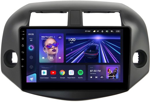 Магнитола для Toyota RAV4 30 2005-2012, Vanguard (рамка под 10") - Teyes CC3L на Android 10, 8-ядер, CarPlay, 4G SIM-слот