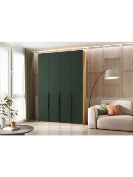 Шкаф для одежды 4 створки Браш Мени Грин 160х 51х 240