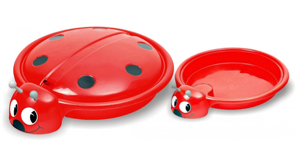 Песочница -бассейн Божья коровка, цвет красный арт.С 203-К