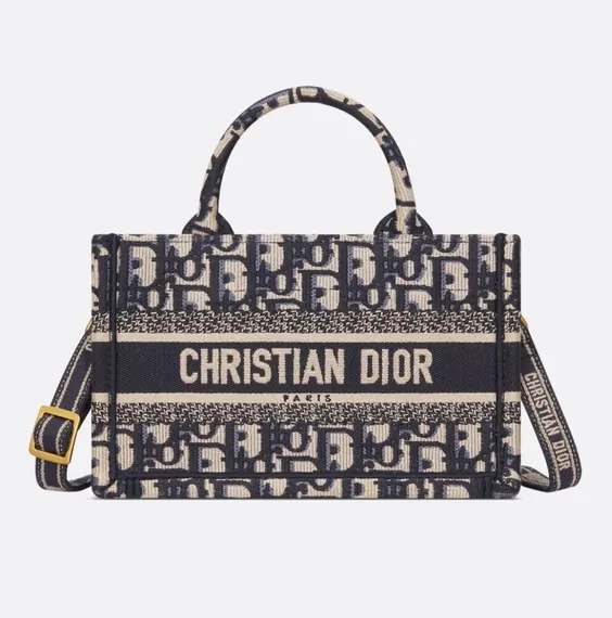 Сумка Dior Book Tote, темно-синий