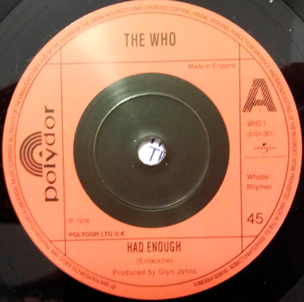 The Who / The Polydor Singles 1975-2015 (14x7" Vinyl Single + 7" Vinyl Single EP)