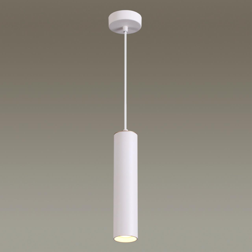 3873/1L HIGHTECH ODL19 000 белый Подвесной светильник GU10 1*50W 220V KIKO