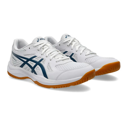Кроссовки волейбольные мужские ASICS Upcourt 6 1071A104 100, р.13 (рос.46,5), бело-синий
