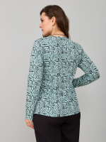 Лонгслив ЛНкл-080/шалфей-зебра