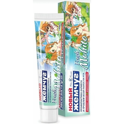 З/паста Новый Жемчуг 100мл Fresh Mohito