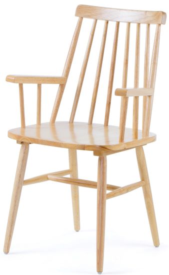 Стул Kristie с подлокотниками натуральное дерево La Forma Испания 