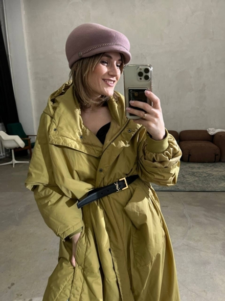 Элеганка фетр пудра