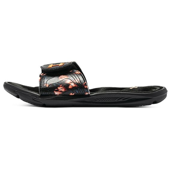 Under Armour Ignite 6 Graphic Strap Slide 'Black Afterglow'