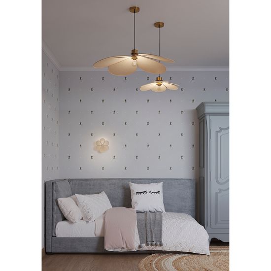 Светильник настенный kamille, D44 см, бежевый