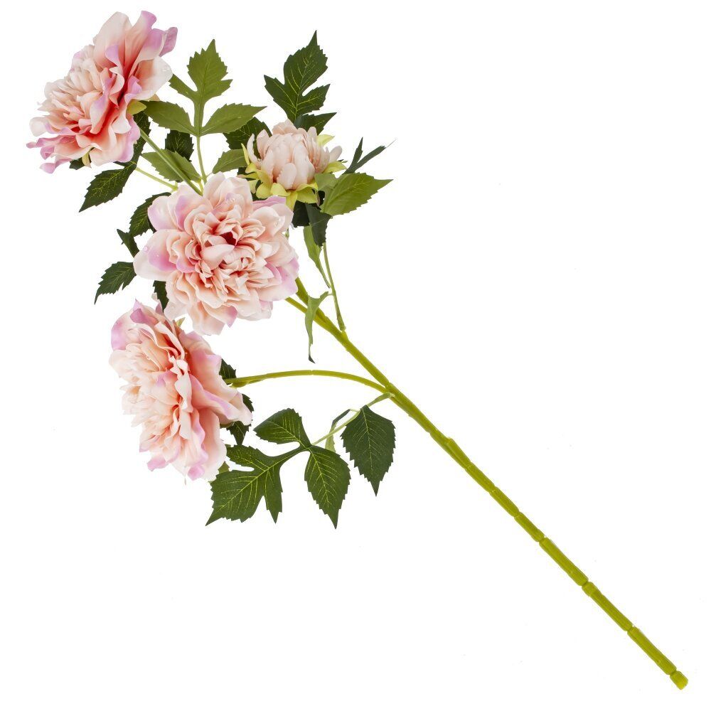 GAEM Цветок искусственный с каплями росы "Пион", L20 W14 H64 см