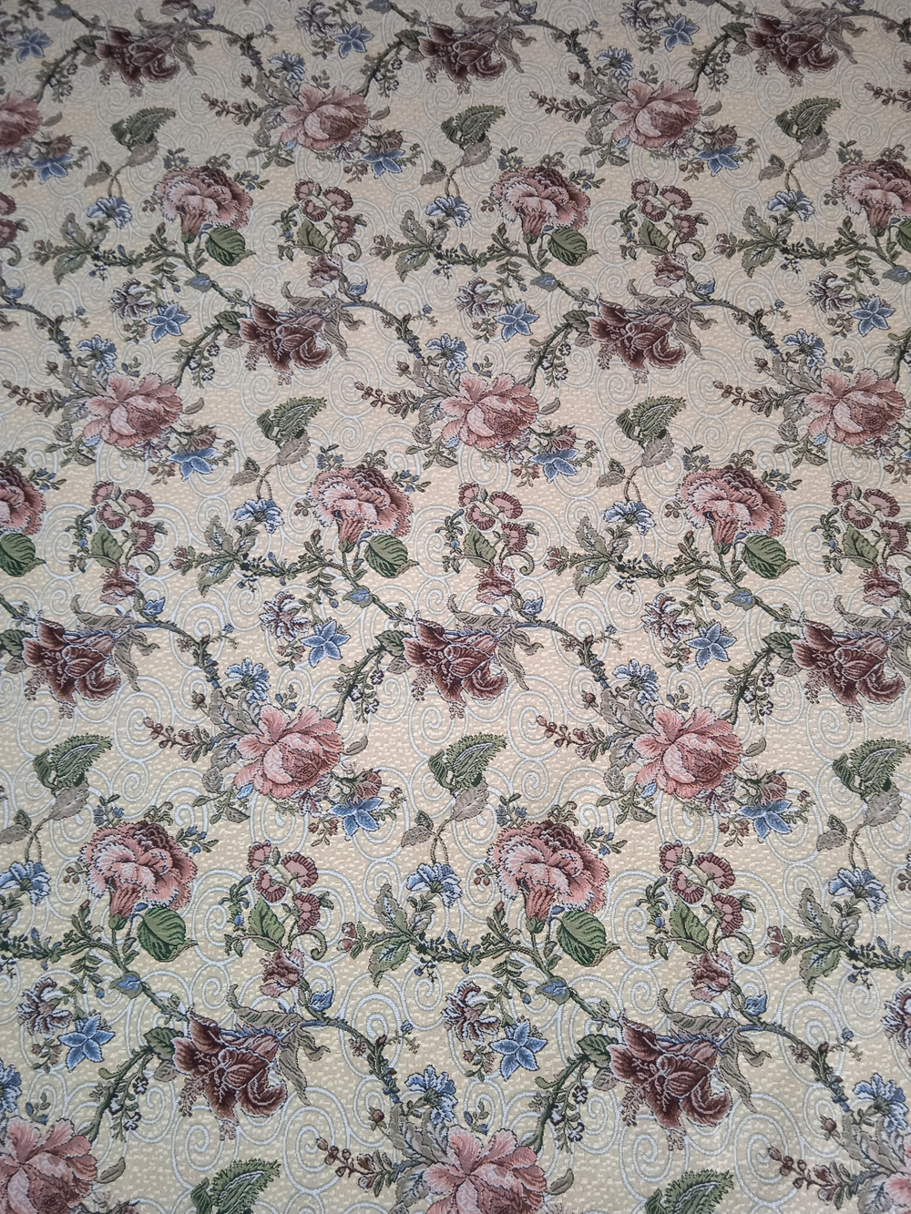 Покрывало гобеленовое Цветочный ковер евро (240х200)