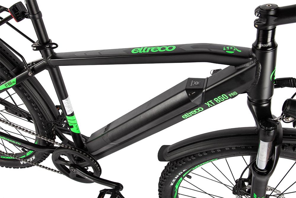 Электровелосипед Eltreco XT 850 Pro Серо-зеленый