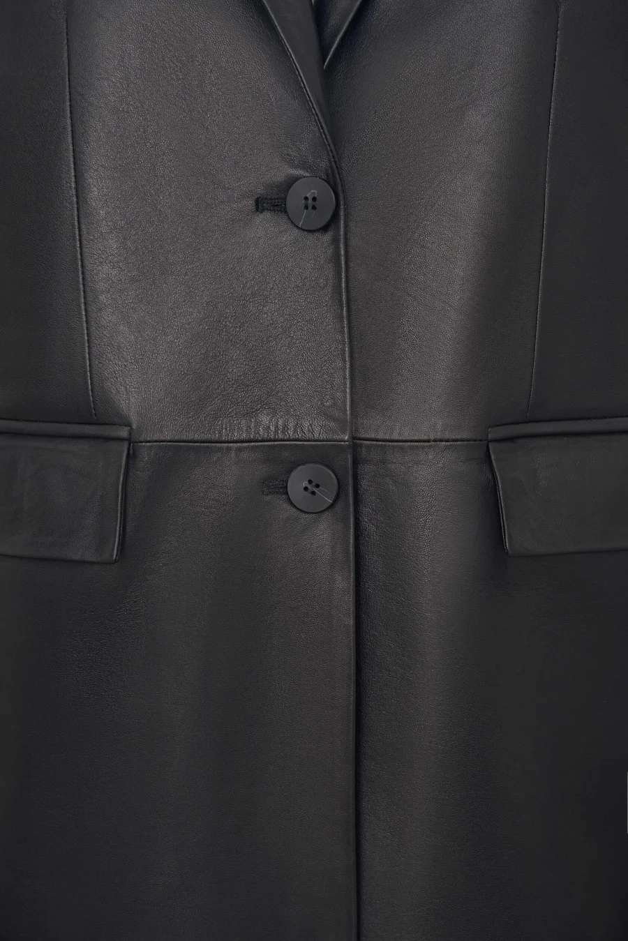 Жакет кожаный, Черный