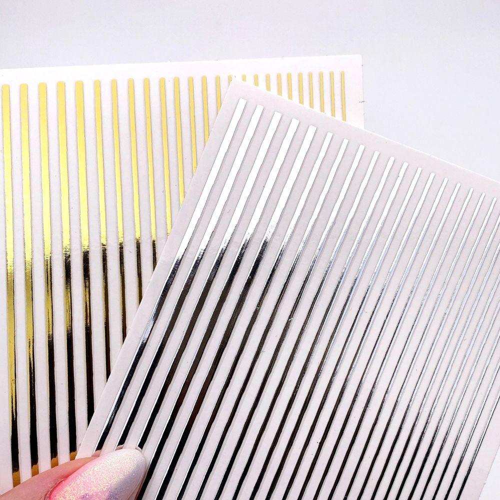 Zoo Гибкая лента для дизайна полоски, серебро2