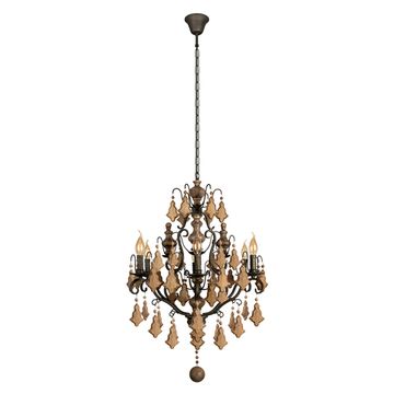 Подвесная люстра 6*Е14 10559/6 античный черный Chateau LOFT IT