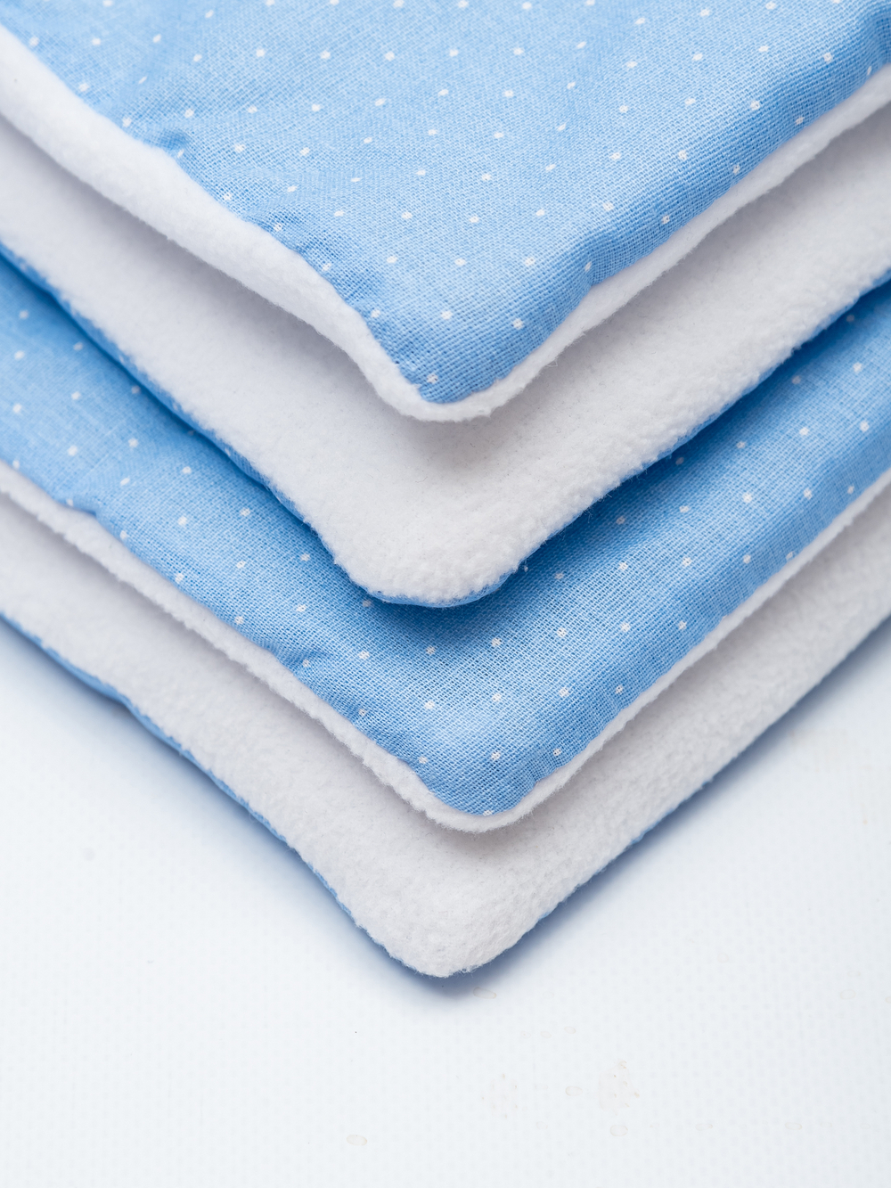 Комплект в коляску с флисом Голубой горох