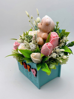 Букет из мыла для учителя Азбука