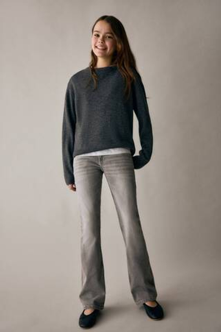 H&M Джинсы Bootcut Leg Low, светло-серый