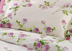 Постельное белье 2 спальное евро макси Mirabello Scented Rose бежевое