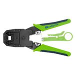 17733 Клещи для обжима телефонных и компьютерных клемм 4P, 6P, 8P, функция обрезания проводов Сибртех