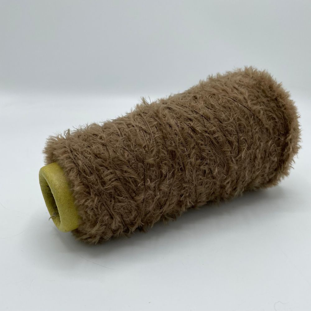 Фантазийная пряжа лебяжий пух травка на бобине