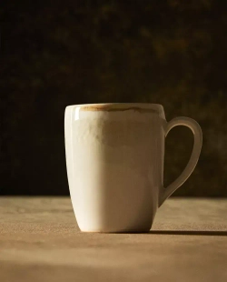 ZARA HOME КЕРАМИЧЕСКАЯ КРУЖКА, ЭКРЮ