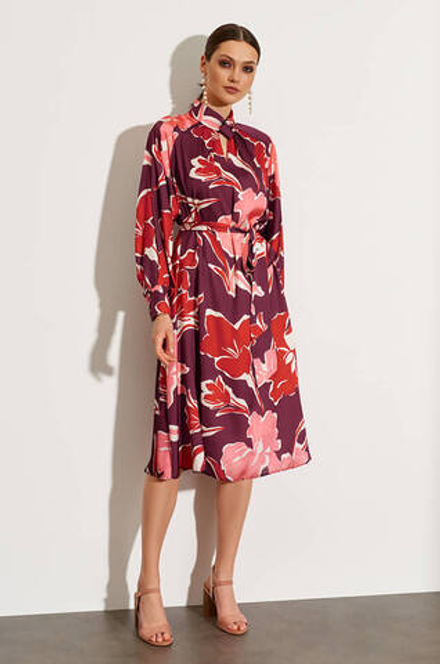 51425 Платье женское (бордовый принт)
