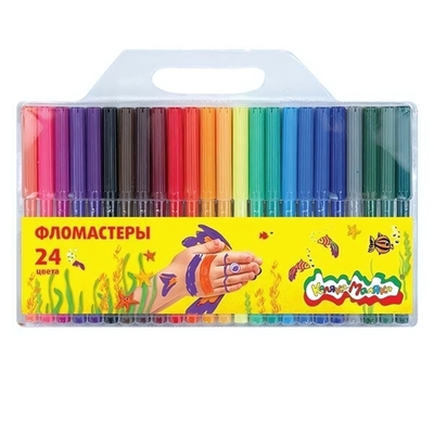 Фломастеры 24 цв. блист. (Каляка-Маляка)