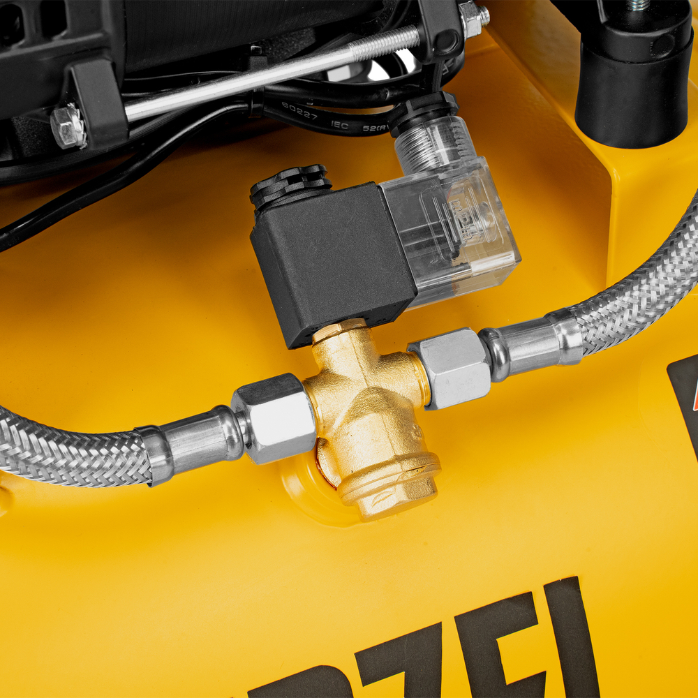 Компрессор безмасл. малошумный DLP-950/24, 950Вт,24 л, 2850 об/мин, 170 л/мин Denzel