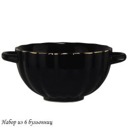 Lenardi 133-378 Набор из 6 бульонниц 350 мл MULTICOLOR в под.уп.(х6)Фарфор