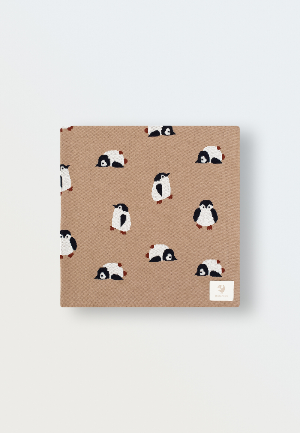 Плед вязаный Simple (пингвины)