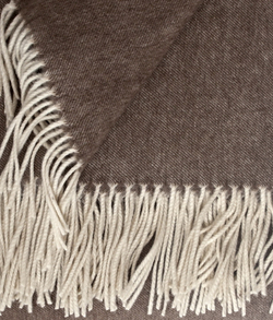 Плед кашемировый 140x180 CO.BI. Rey коричневый Италия