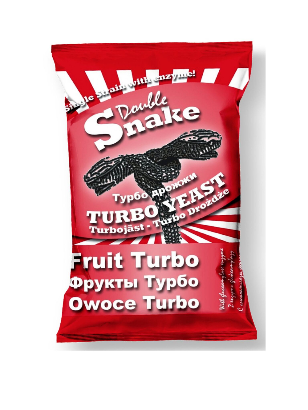 Дрожжи для фруктовых браг Double Snake Fruit Turbo, 49 г, 10 шт