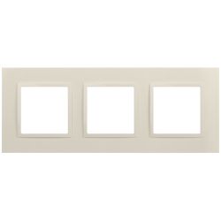Рамка для розеток и выключателей ЭРА Elegance 14-5013-02 Classic, на 3 поста, слоновая кость