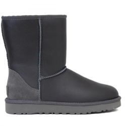 UGG Classic Short Metallic Grey