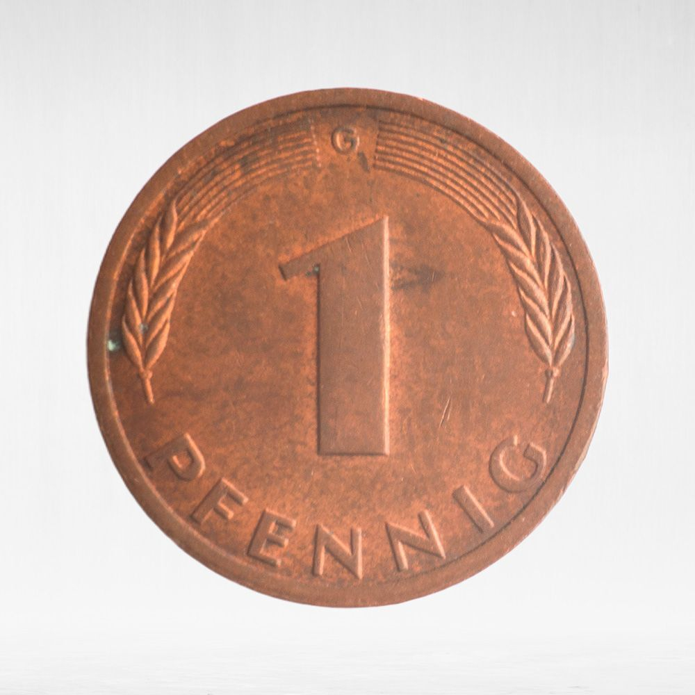 Germany, 1 Pfennig, 1981, (Karlsruhe Mint - "G"), VF