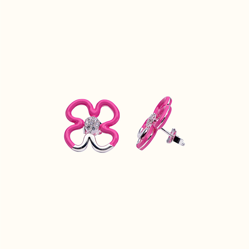 Серьги Bloom Pink