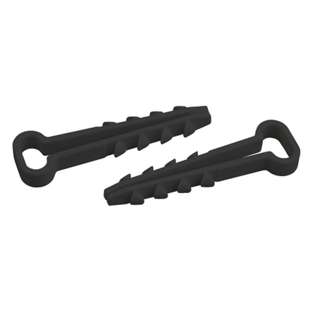 Дюбель хомут ЭРА DXP-5-8-b-10 для плоского кабеля 5-8 мм черный 10шт