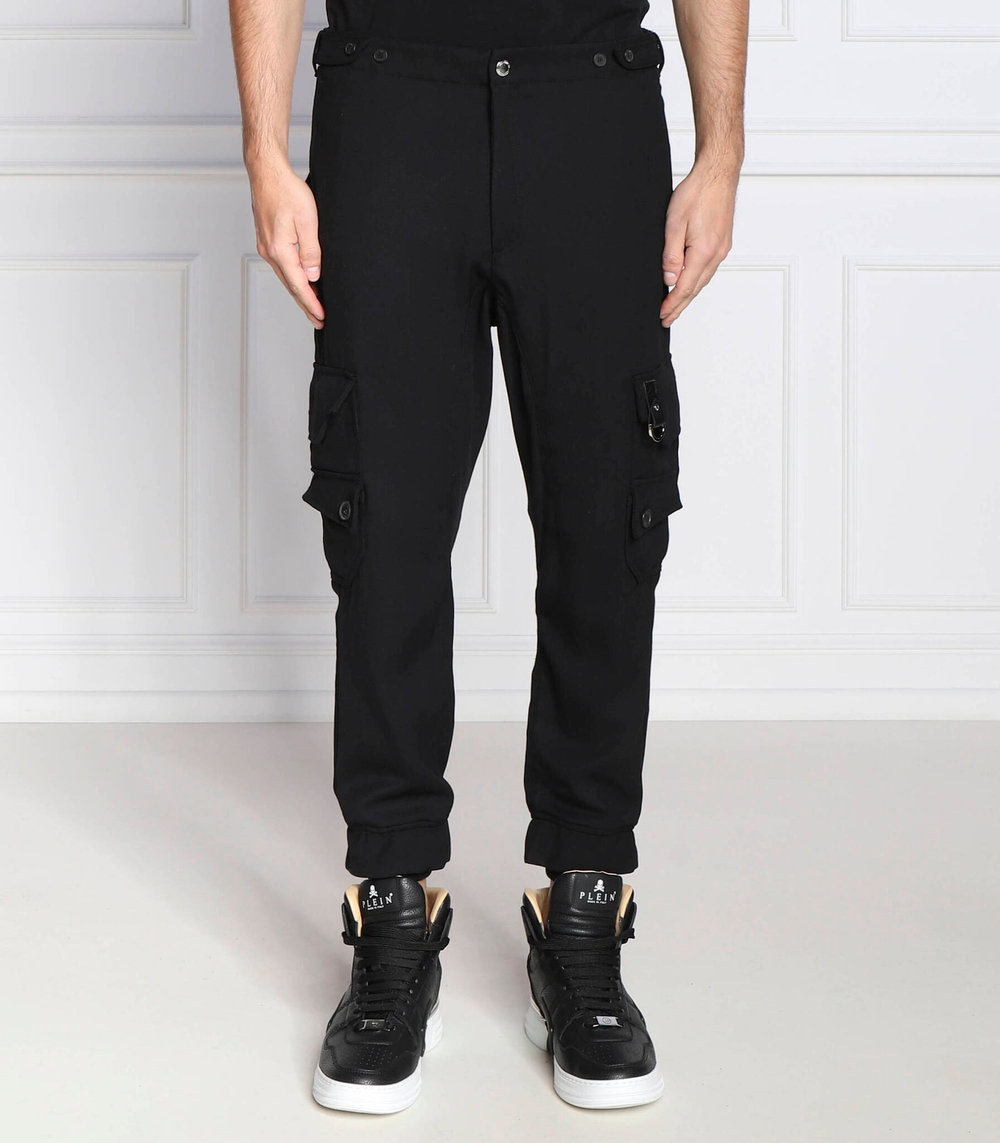 хлопчатобумажные брюки Les Hommes - черный(LF2283070321)