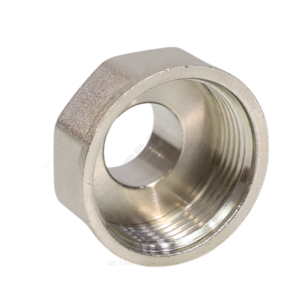 Переход латунь никель Ду 15х8 (1/2"х1/4") ВР/НР VALFEX VF.592.N.012.014