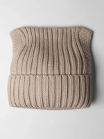 Шапка вязаная с ушками женская на осень