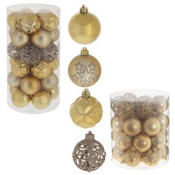 GAEM Набор из 30шт Украшение новогоднее Шар "Карнавал красок", D 6 см, L16 W16 H31 см